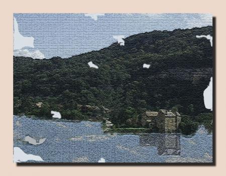 Fresque mosaque du château du Cingle
