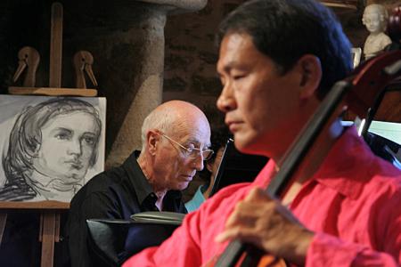 Trois artistes...